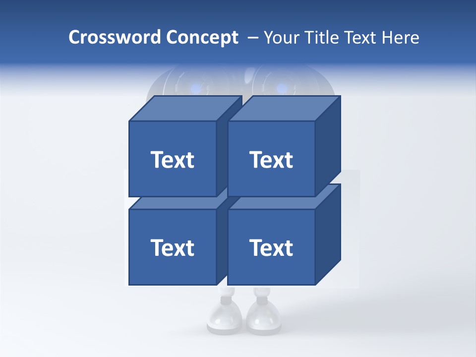 Glossy Shiny Robot PowerPoint Template