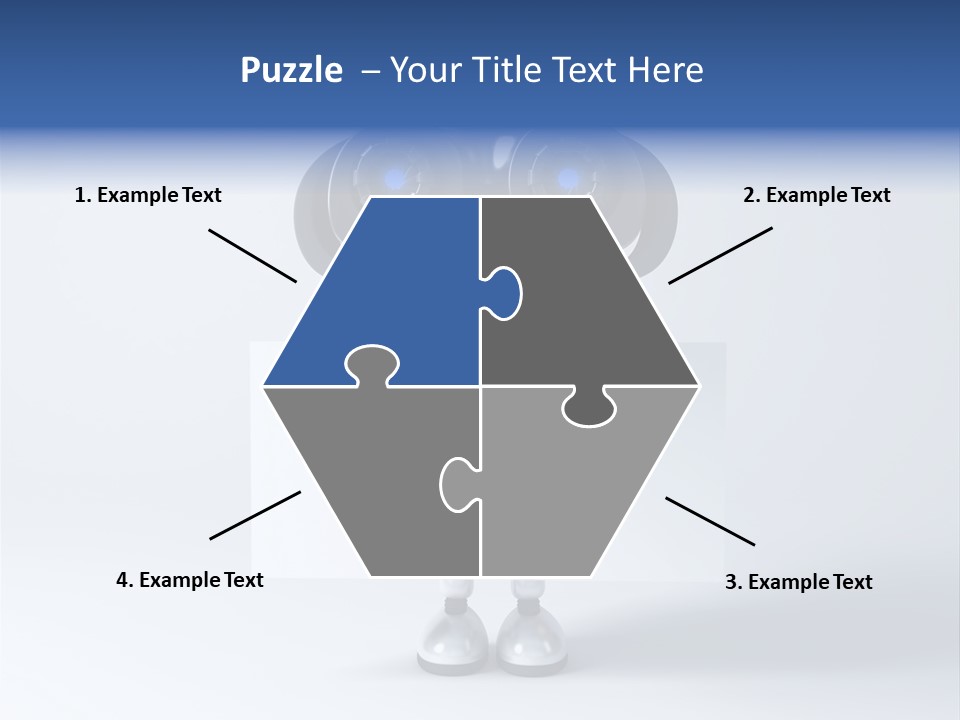 Glossy Shiny Robot PowerPoint Template