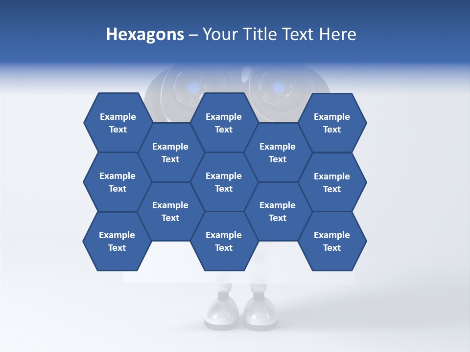 Glossy Shiny Robot PowerPoint Template