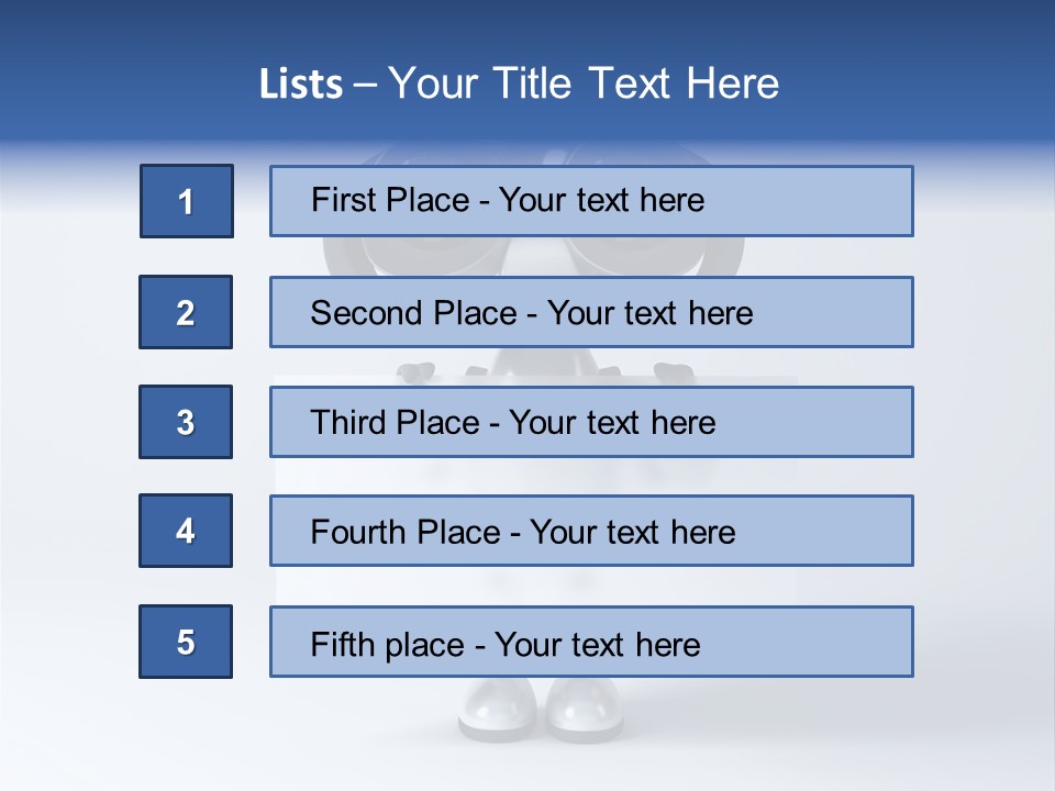Glossy Shiny Robot PowerPoint Template