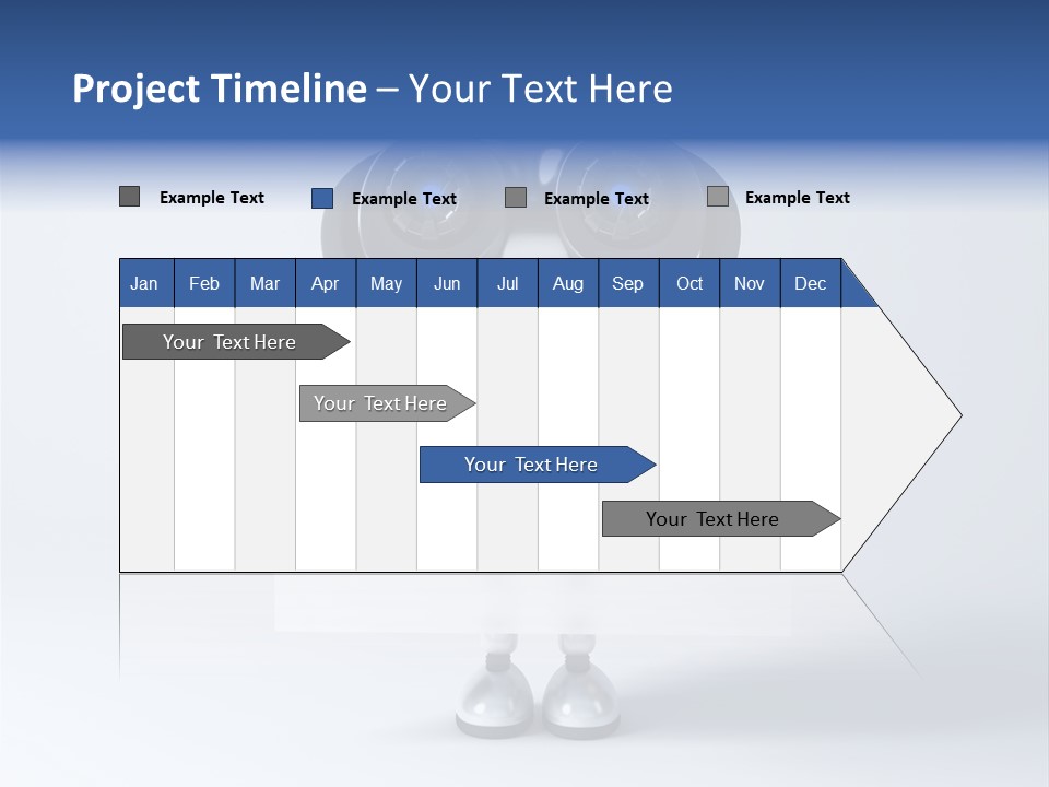 Glossy Shiny Robot PowerPoint Template