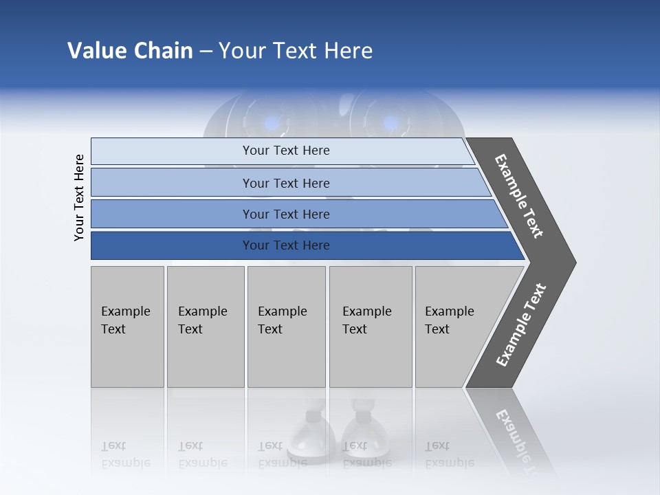 Glossy Shiny Robot PowerPoint Template