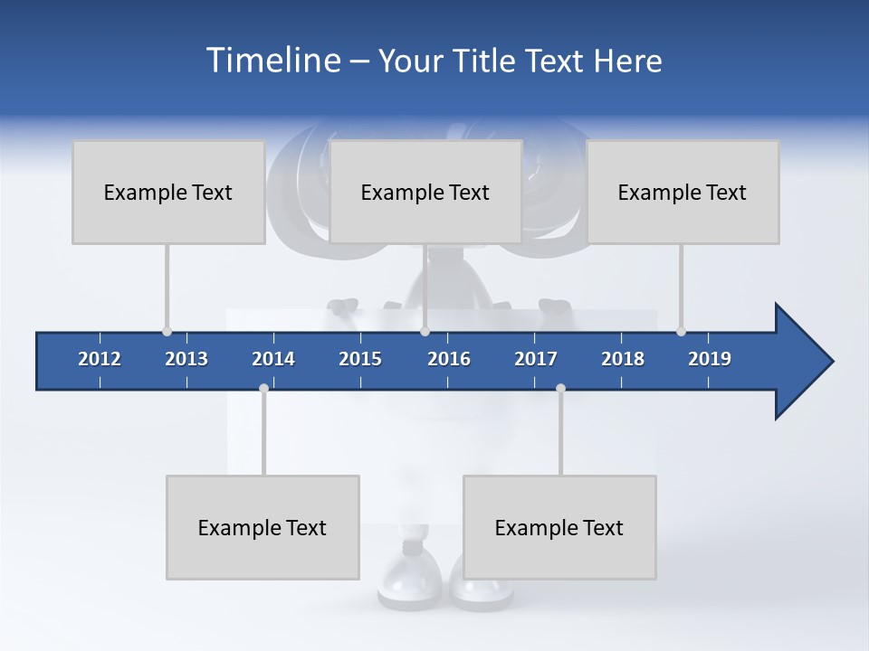 Glossy Shiny Robot PowerPoint Template