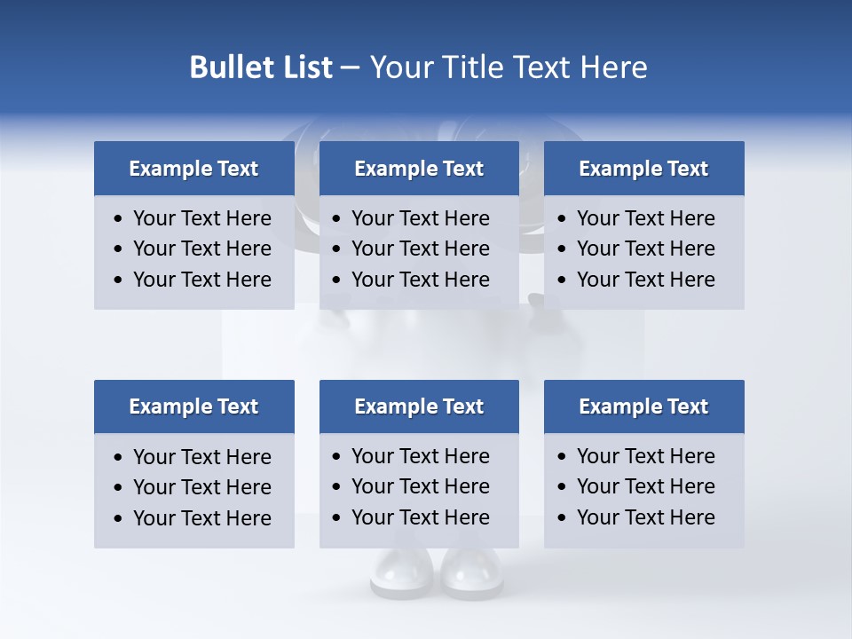 Glossy Shiny Robot PowerPoint Template