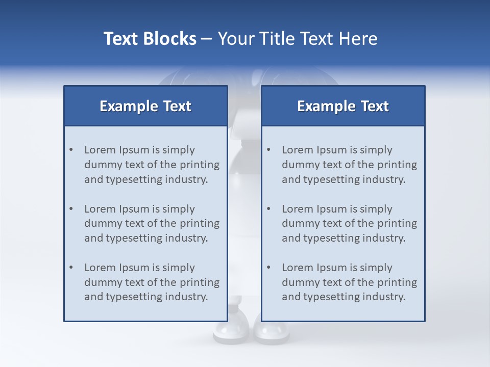 Glossy Shiny Robot PowerPoint Template