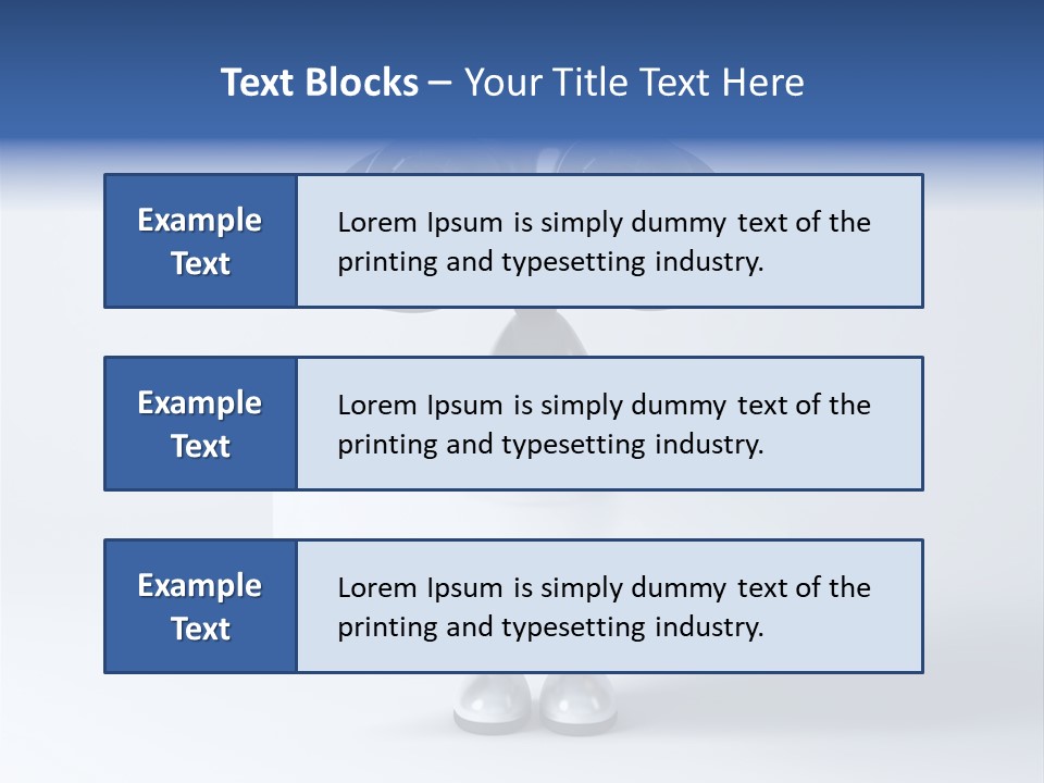 Glossy Shiny Robot PowerPoint Template