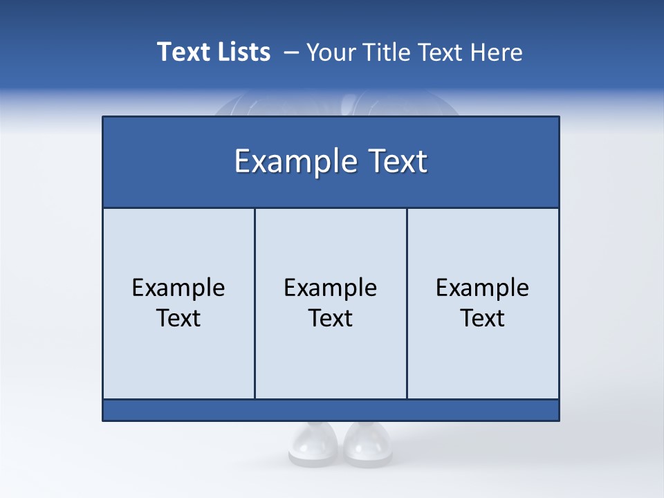 Glossy Shiny Robot PowerPoint Template