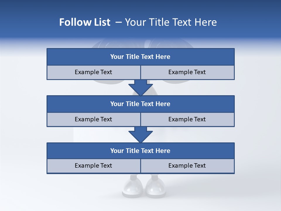 Glossy Shiny Robot PowerPoint Template