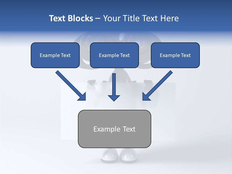 Glossy Shiny Robot PowerPoint Template