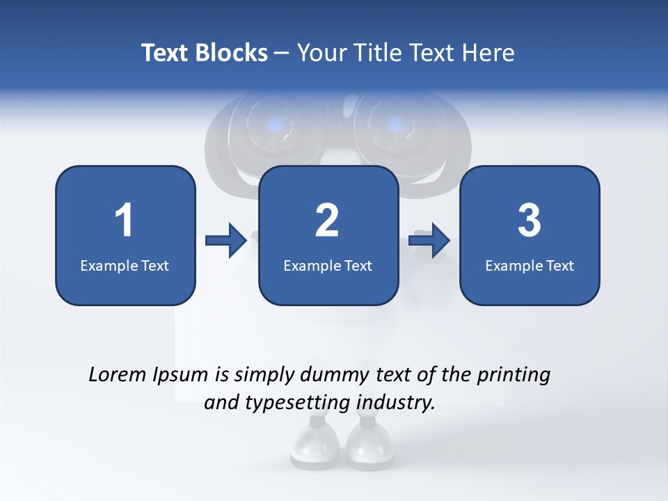 Glossy Shiny Robot PowerPoint Template