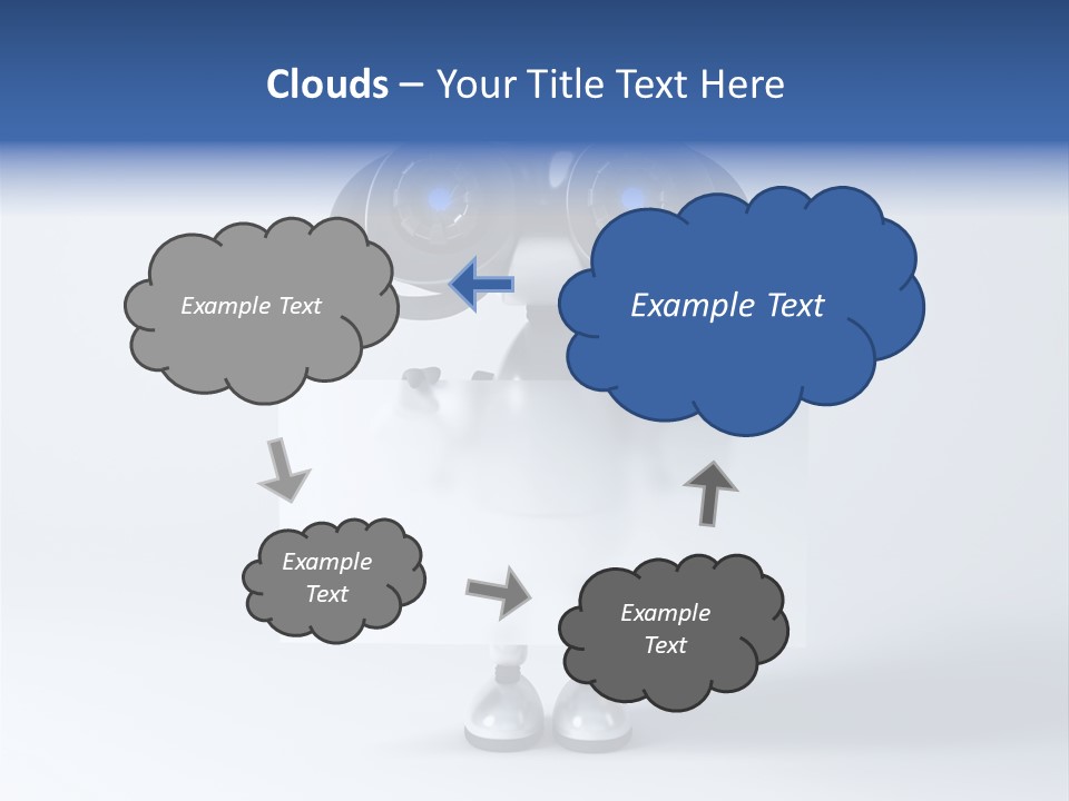 Glossy Shiny Robot PowerPoint Template