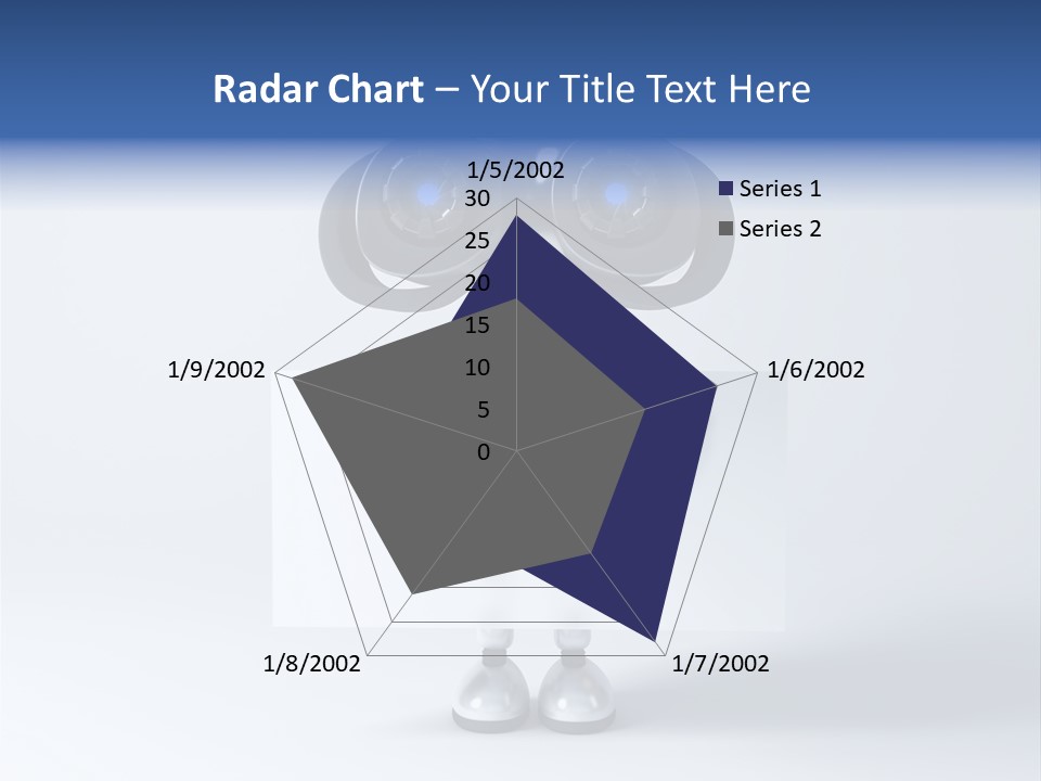 Glossy Shiny Robot PowerPoint Template