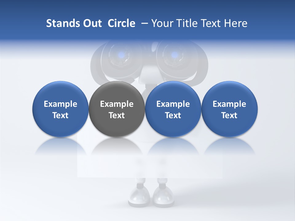 Glossy Shiny Robot PowerPoint Template