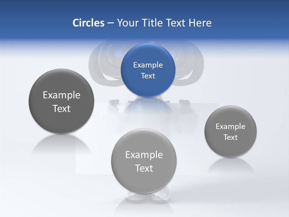 Glossy Shiny Robot PowerPoint Template