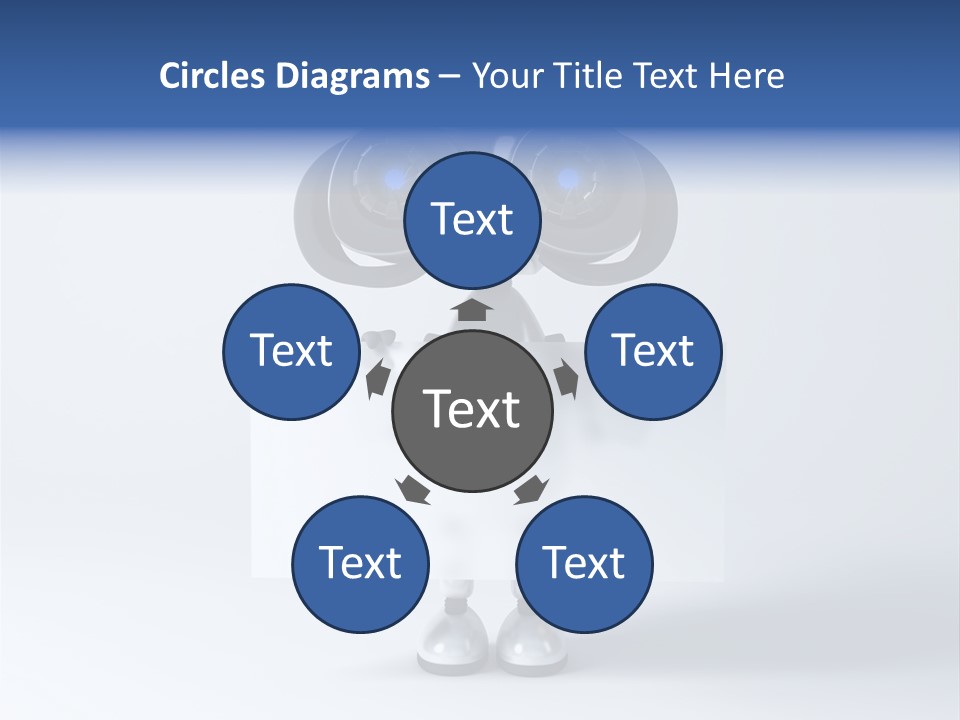 Glossy Shiny Robot PowerPoint Template