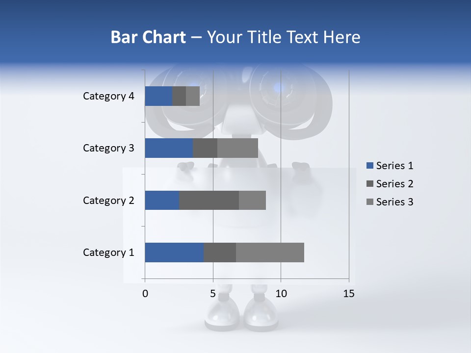 Glossy Shiny Robot PowerPoint Template