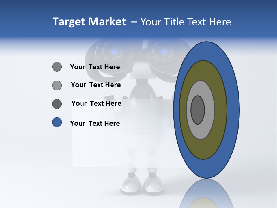 Glossy Shiny Robot PowerPoint Template