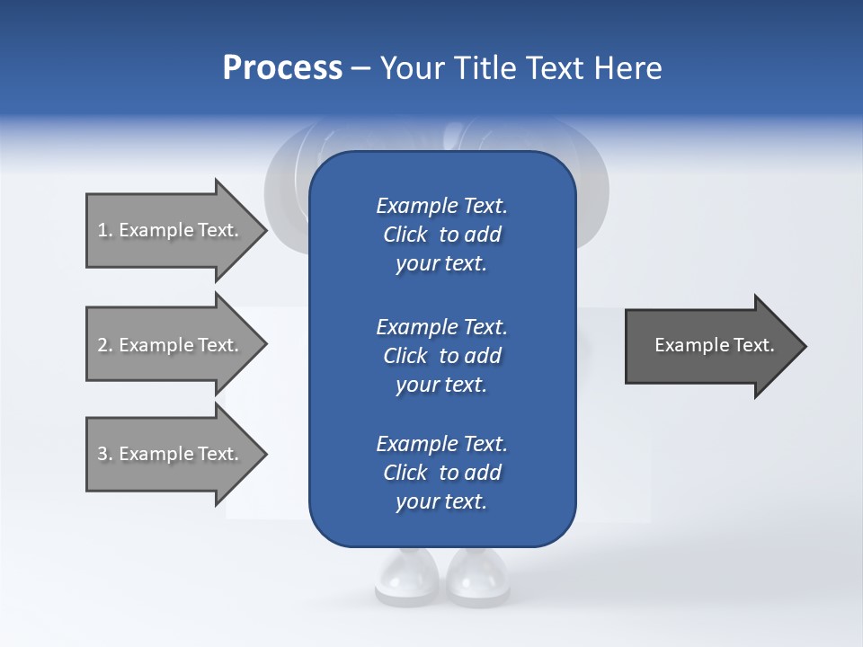 Glossy Shiny Robot PowerPoint Template