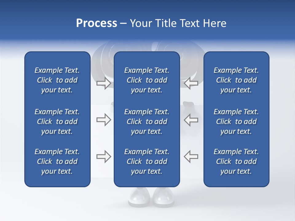 Glossy Shiny Robot PowerPoint Template