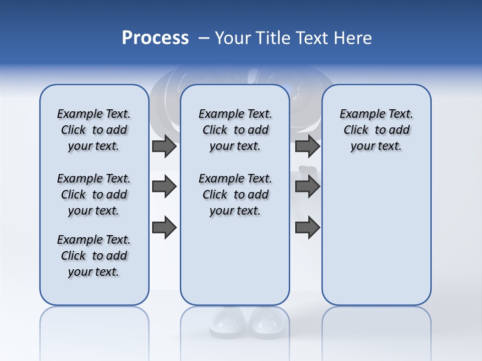 Glossy Shiny Robot PowerPoint Template