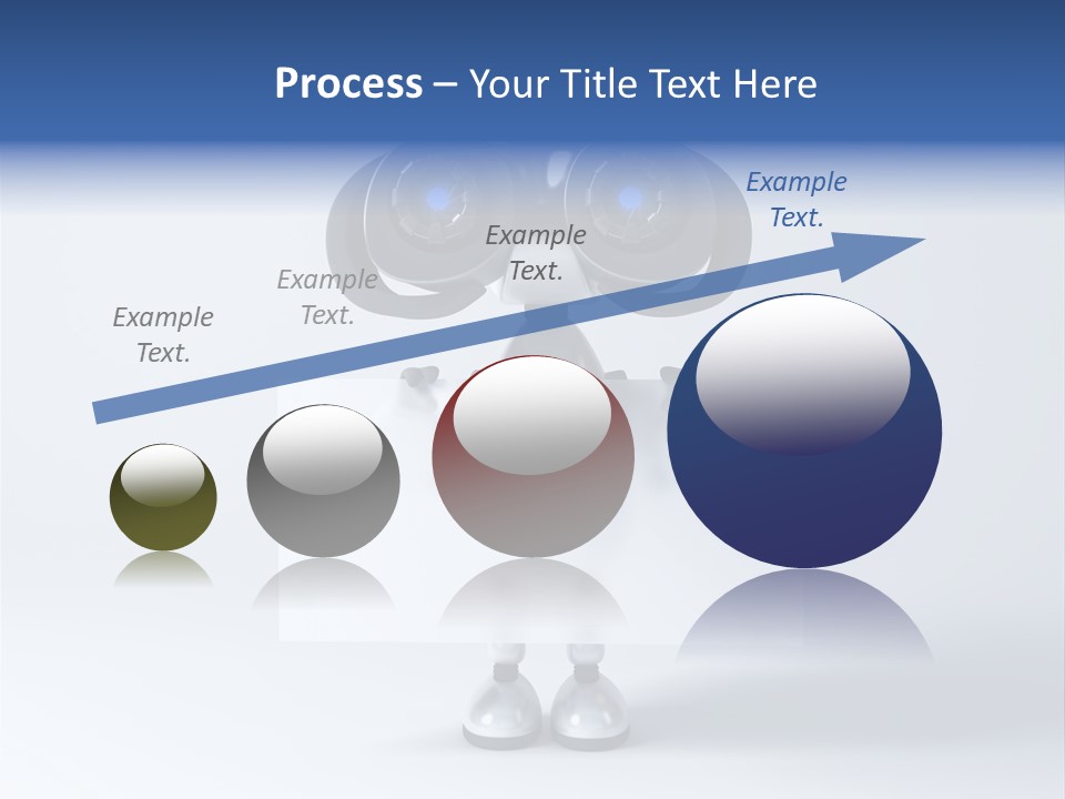 Glossy Shiny Robot PowerPoint Template