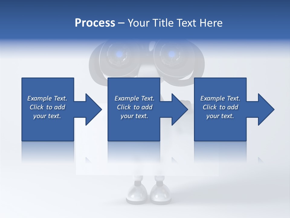 Glossy Shiny Robot PowerPoint Template