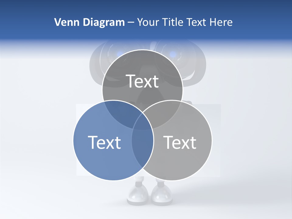 Glossy Shiny Robot PowerPoint Template