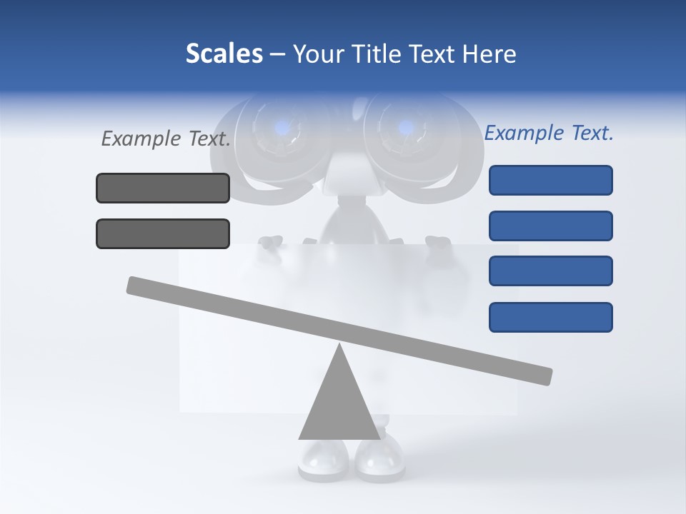 Glossy Shiny Robot PowerPoint Template