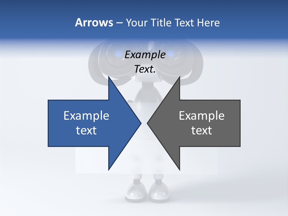 Glossy Shiny Robot PowerPoint Template