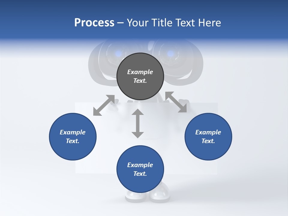 Glossy Shiny Robot PowerPoint Template