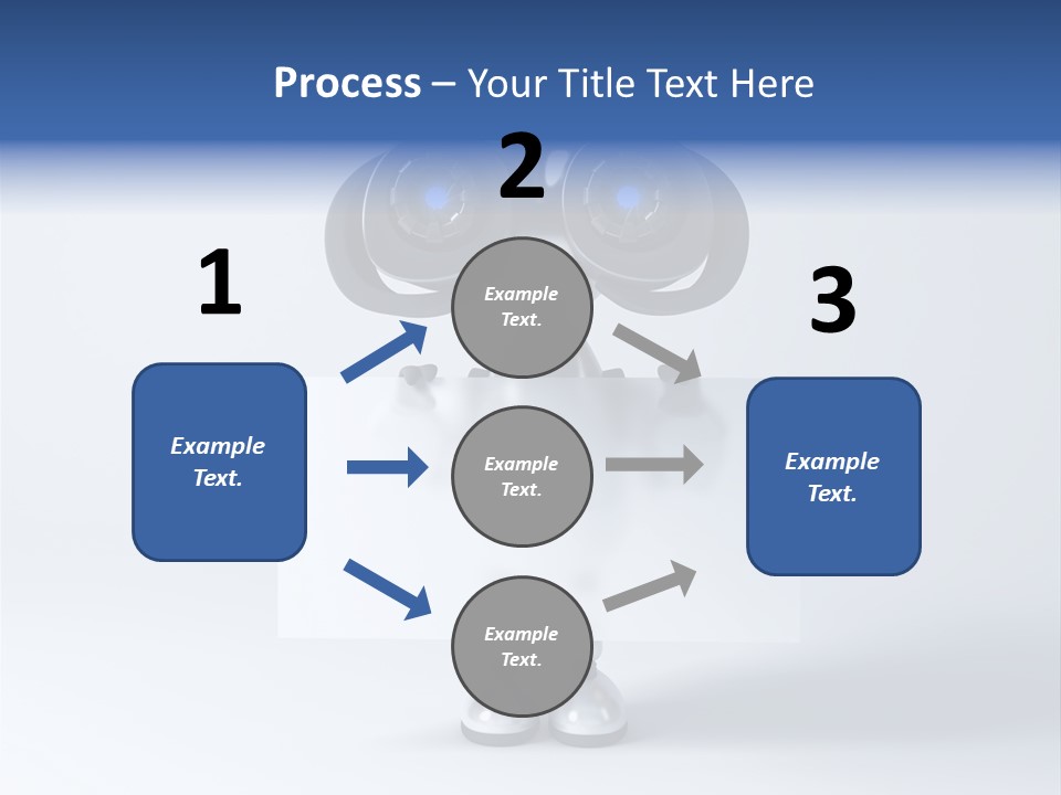 Glossy Shiny Robot PowerPoint Template