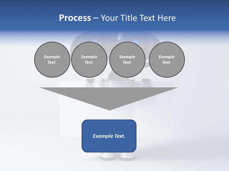 Glossy Shiny Robot PowerPoint Template