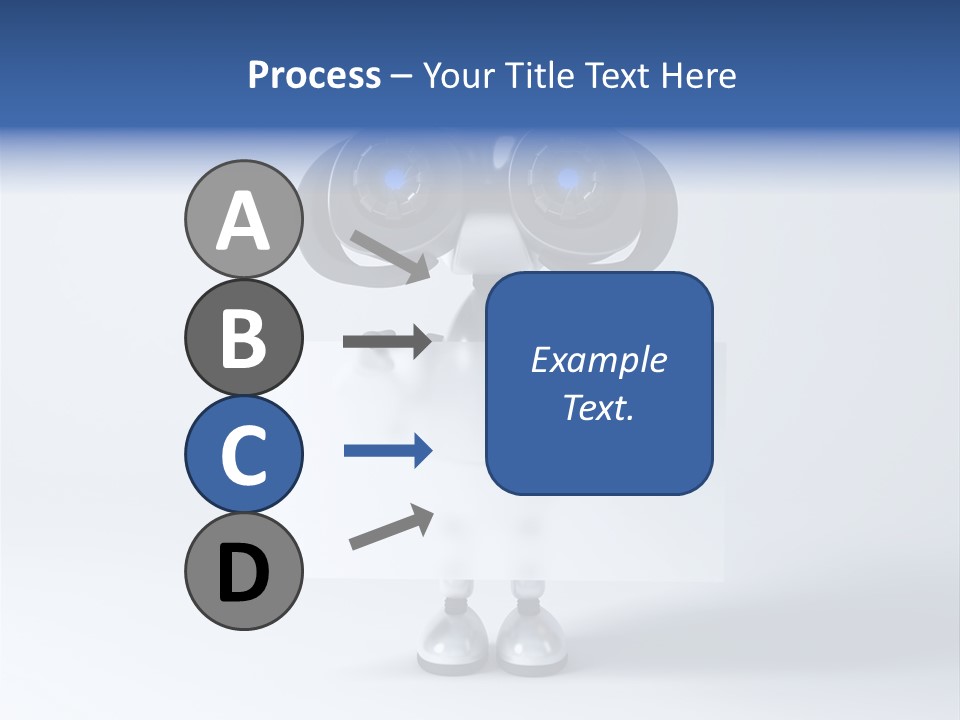 Glossy Shiny Robot PowerPoint Template