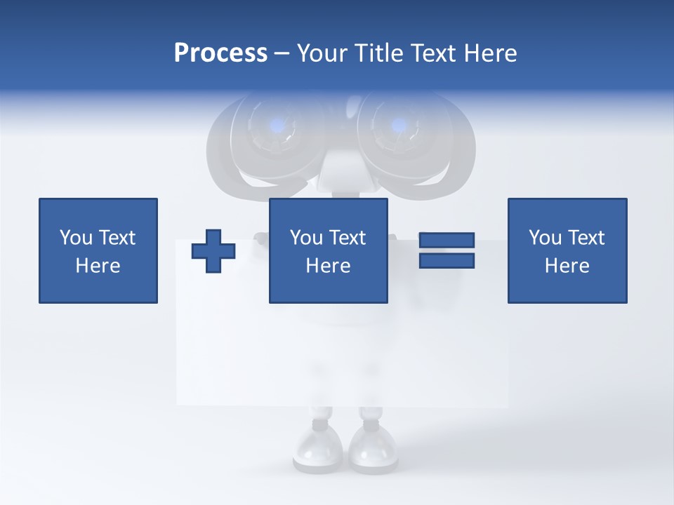 Glossy Shiny Robot PowerPoint Template