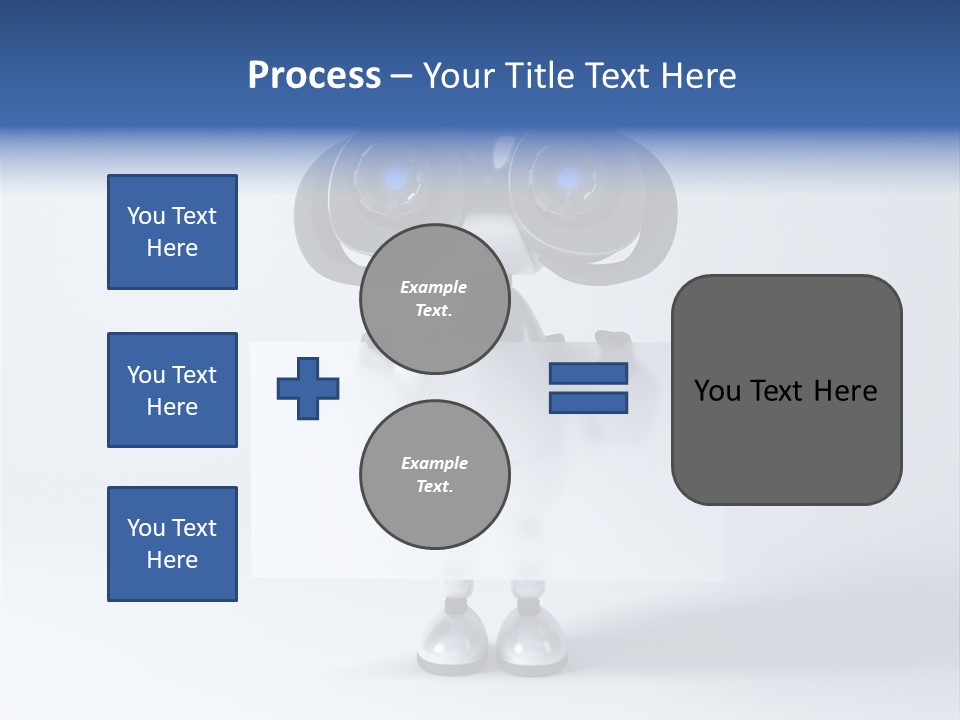 Glossy Shiny Robot PowerPoint Template