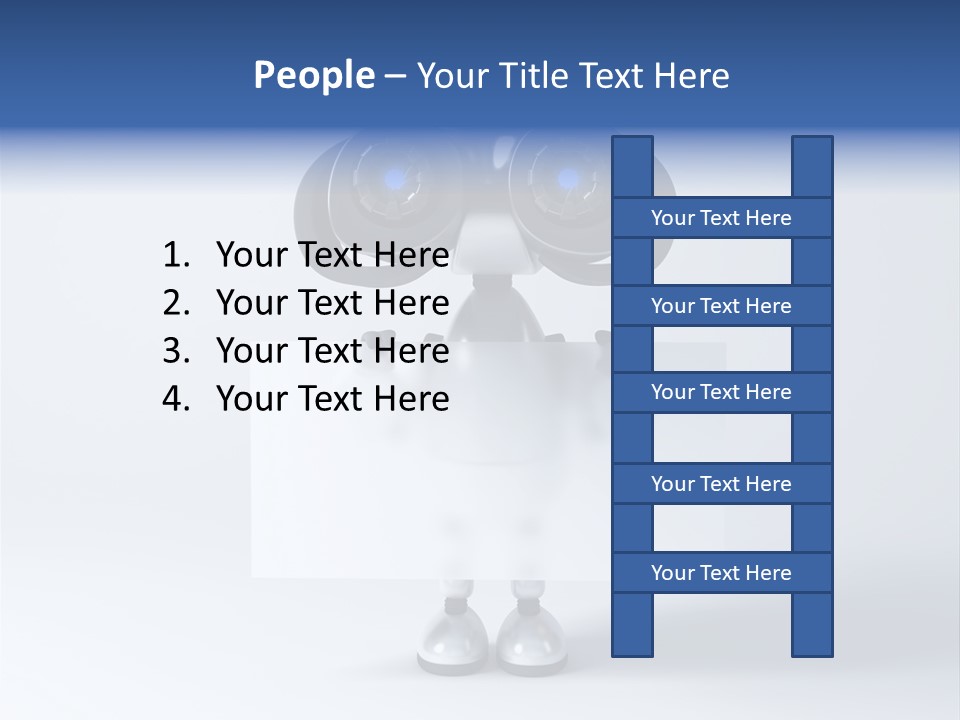 Glossy Shiny Robot PowerPoint Template