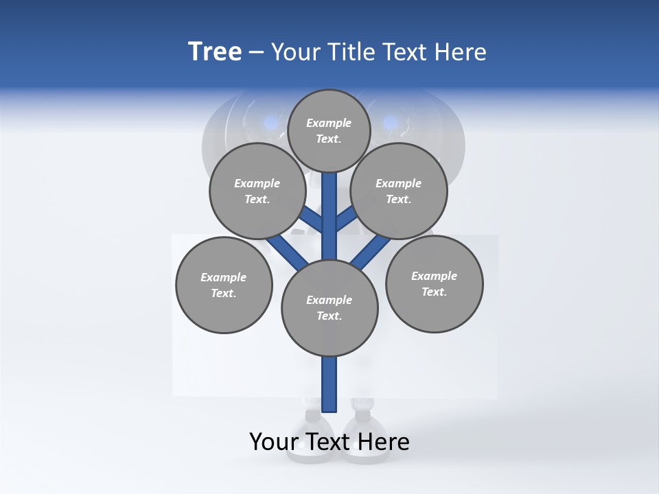 Glossy Shiny Robot PowerPoint Template