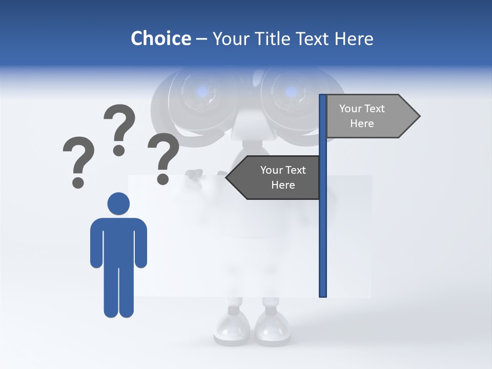 Glossy Shiny Robot PowerPoint Template