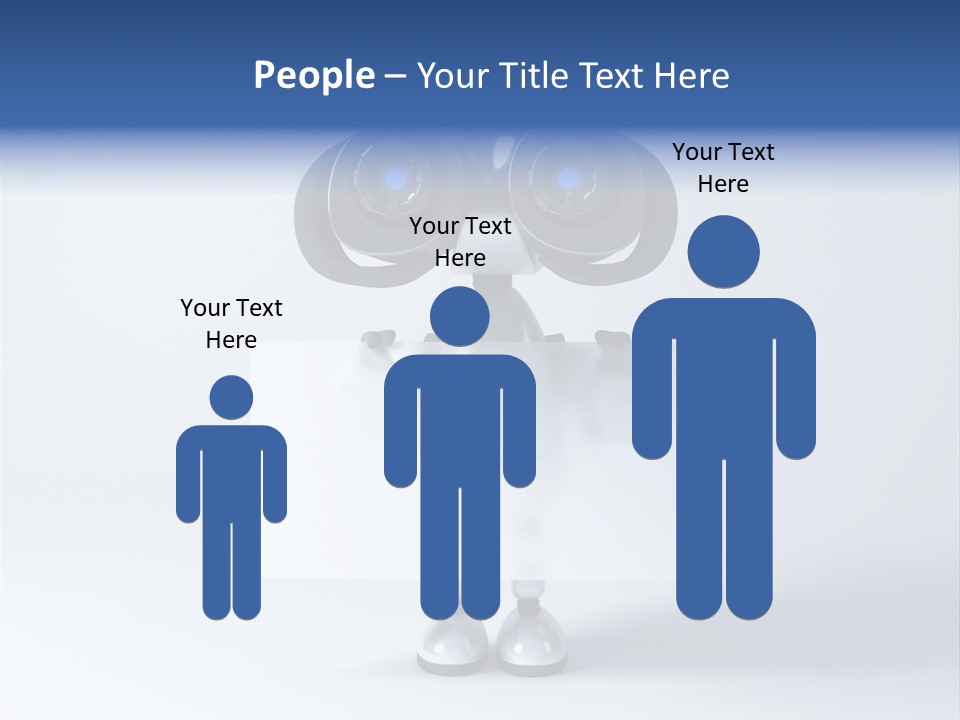 Glossy Shiny Robot PowerPoint Template