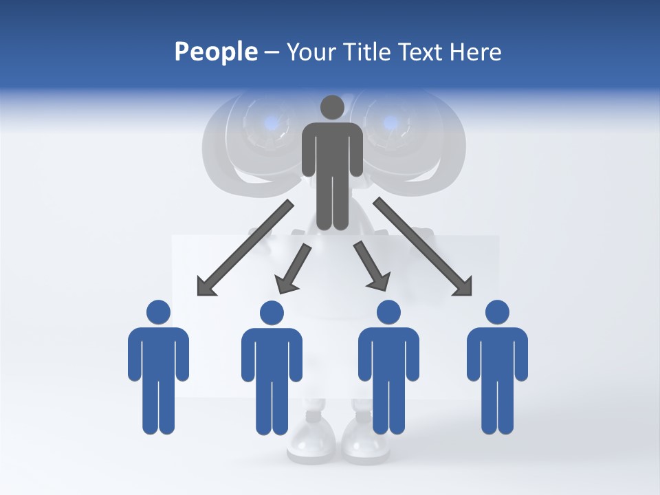 Glossy Shiny Robot PowerPoint Template