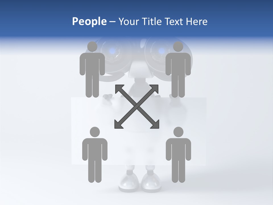 Glossy Shiny Robot PowerPoint Template