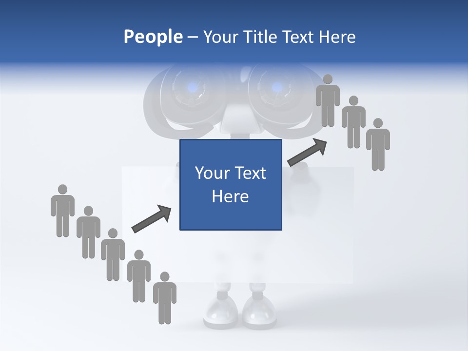 Glossy Shiny Robot PowerPoint Template