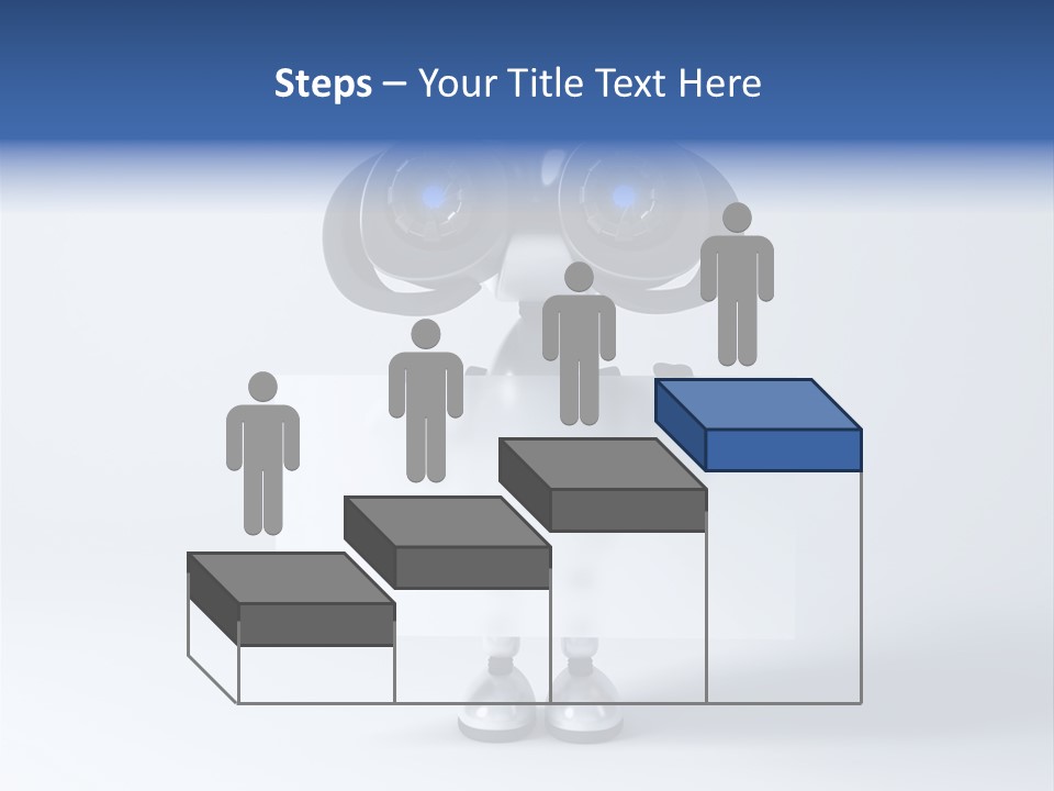 Glossy Shiny Robot PowerPoint Template