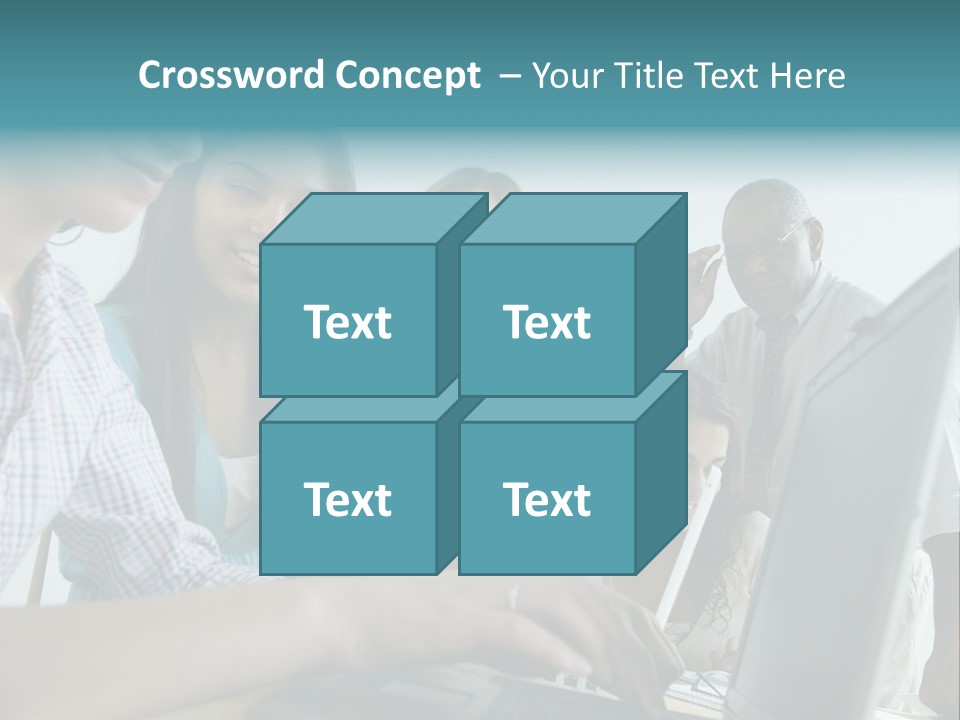 Guidance Long Hair Candid PowerPoint Template