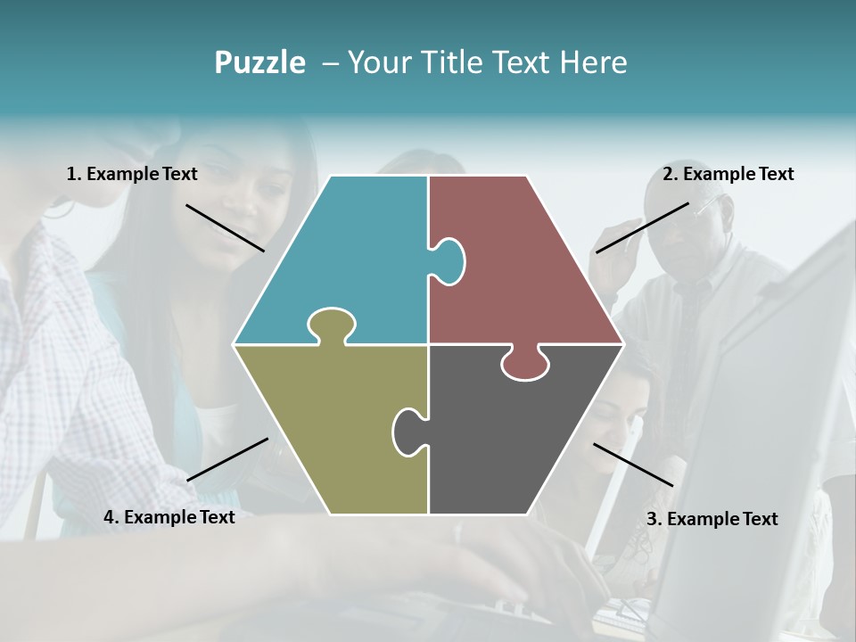 Guidance Long Hair Candid PowerPoint Template