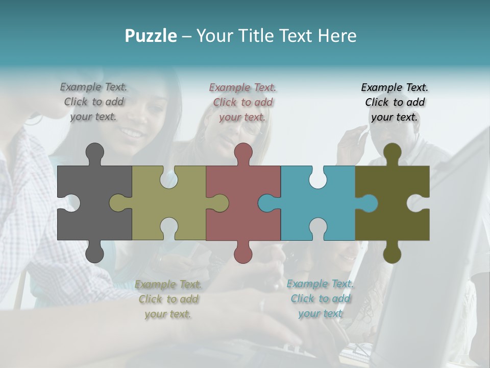 Guidance Long Hair Candid PowerPoint Template