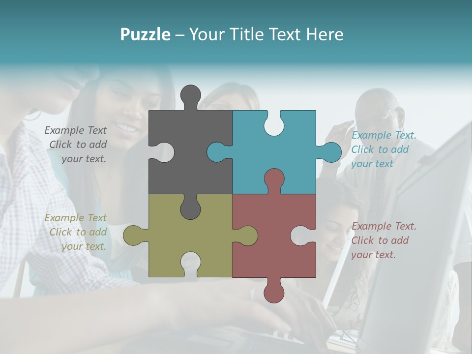 Guidance Long Hair Candid PowerPoint Template