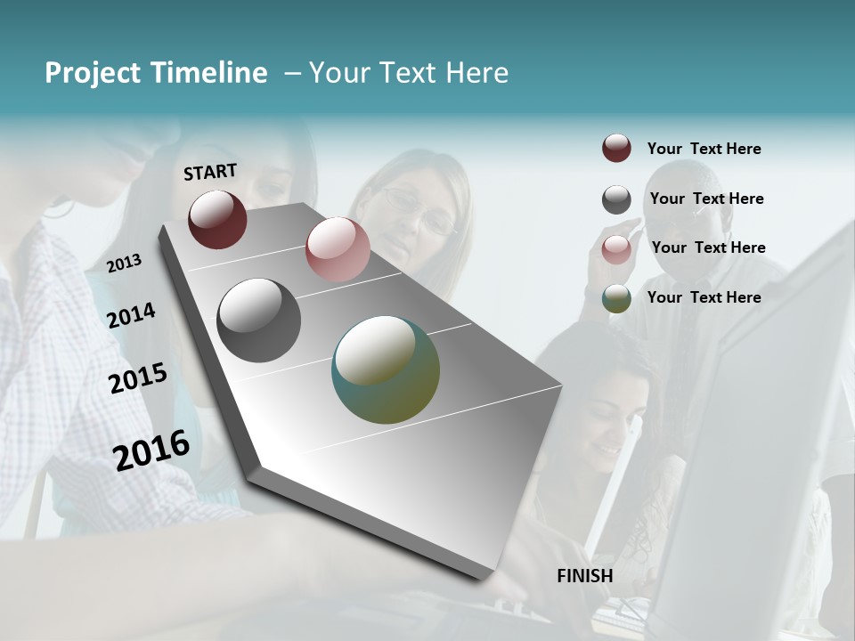 Guidance Long Hair Candid PowerPoint Template