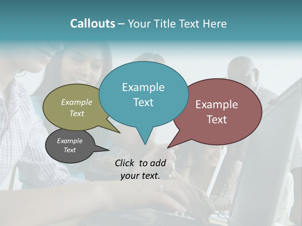 Guidance Long Hair Candid PowerPoint Template