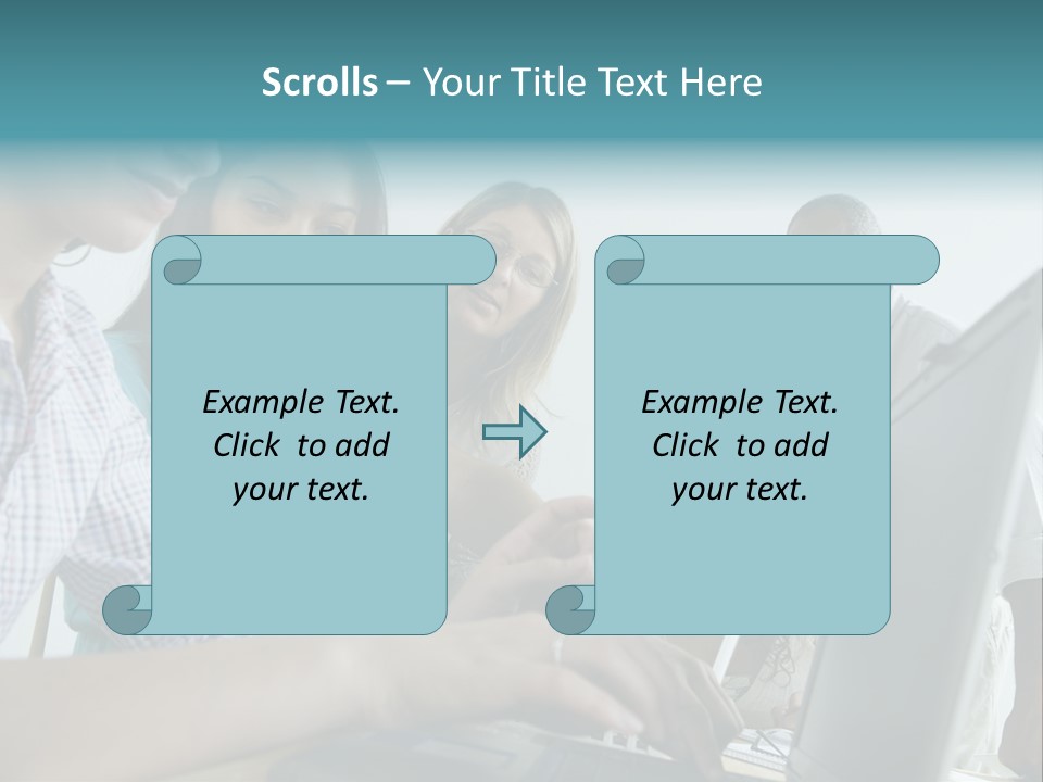 Guidance Long Hair Candid PowerPoint Template